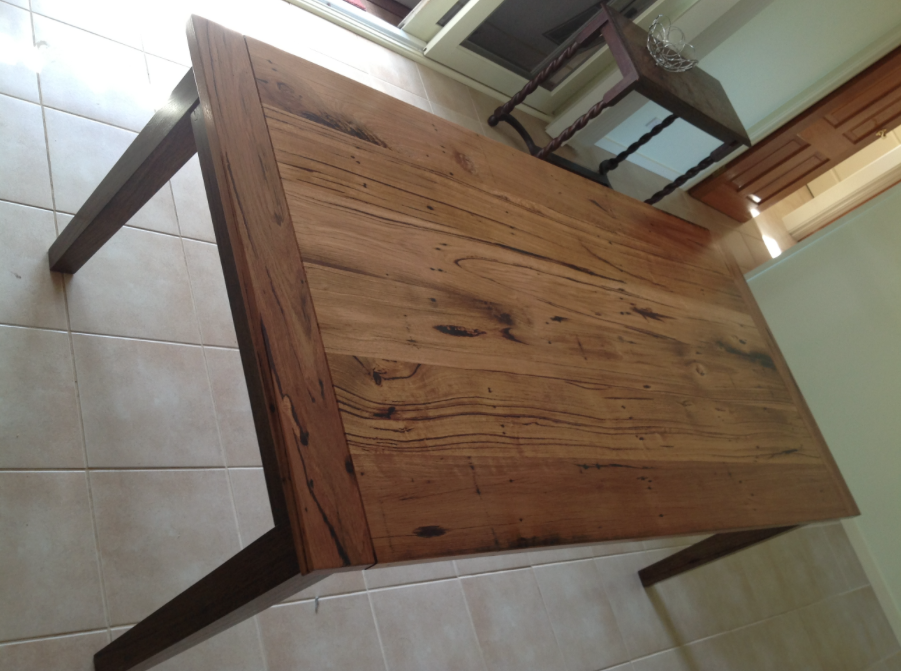 Recycled Harwood Timber Top / Stained Base