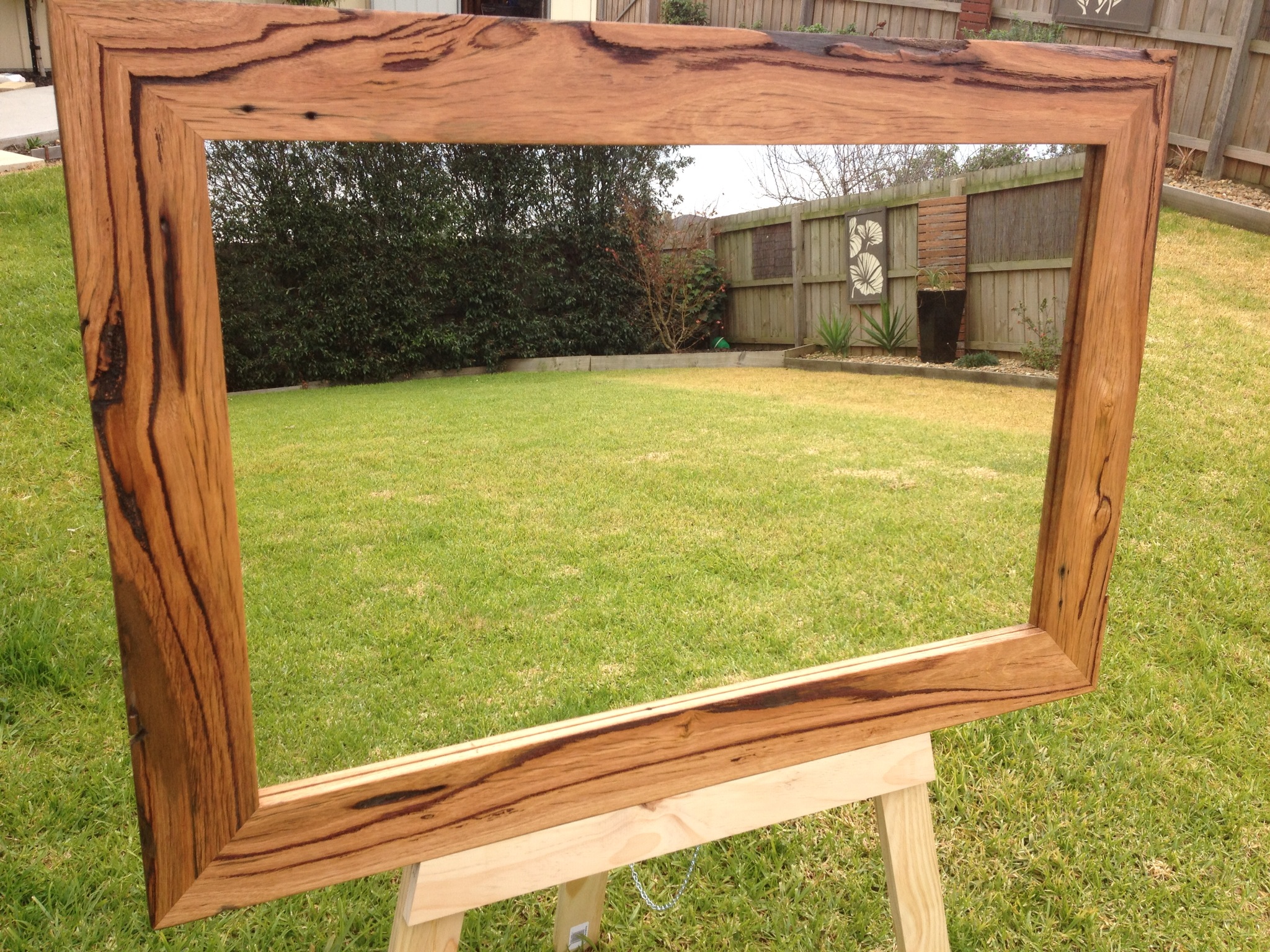 Recycled Hardwood Timber Mirror