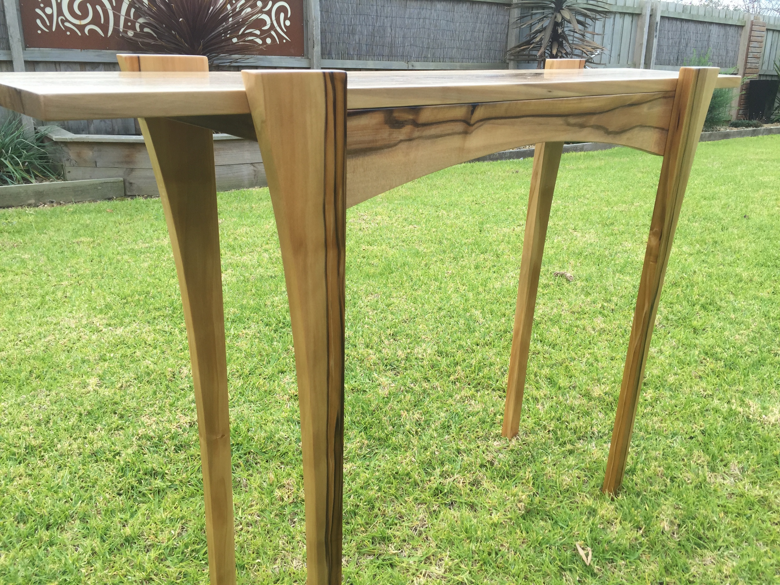 Black heart sassafras hall table