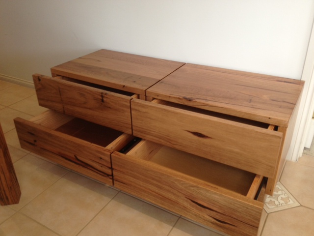 Recycled Hardwood bedsides