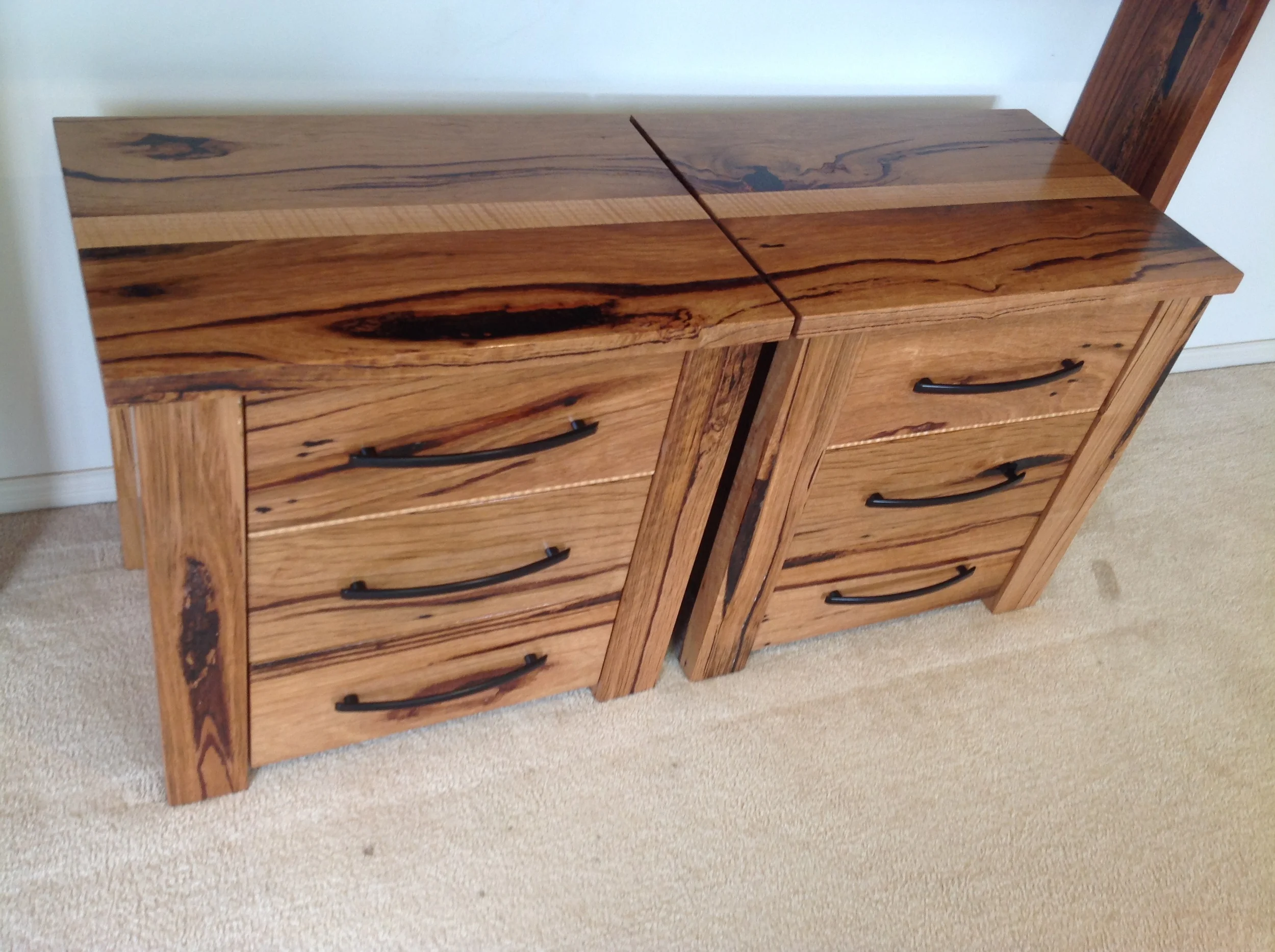 Recycled Hardwood bedsides