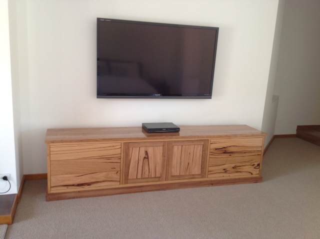 Recycled Hardwood TV Unit