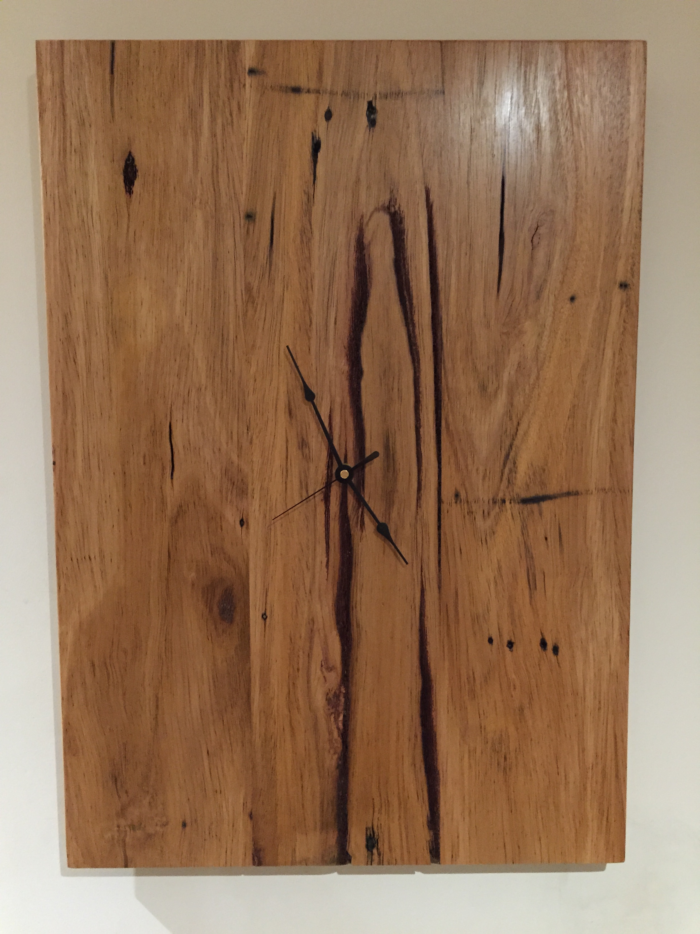 Recycled Hardwood Clock