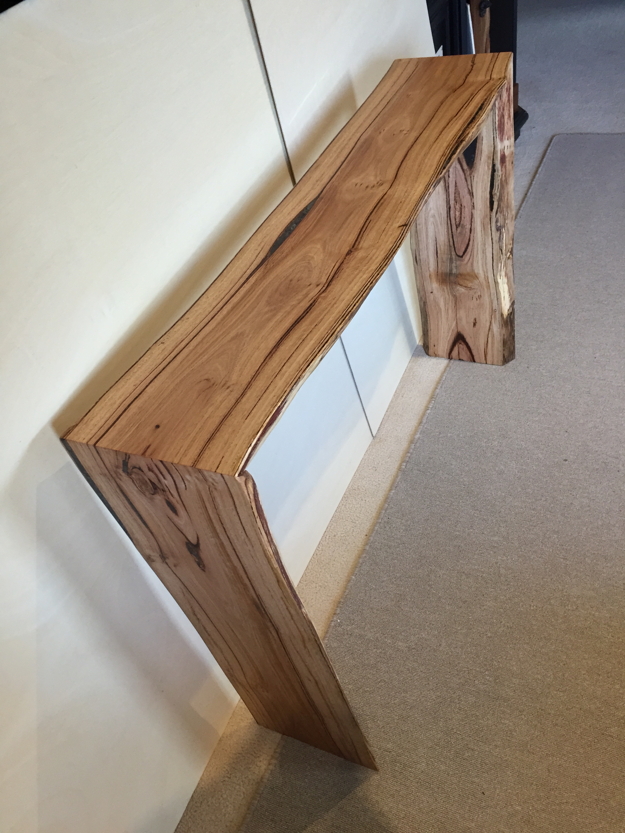 Messmate Natural Edge Hall Table