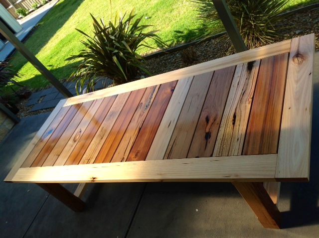 Recycled Mixed Hardwood Timber Outdoor Table