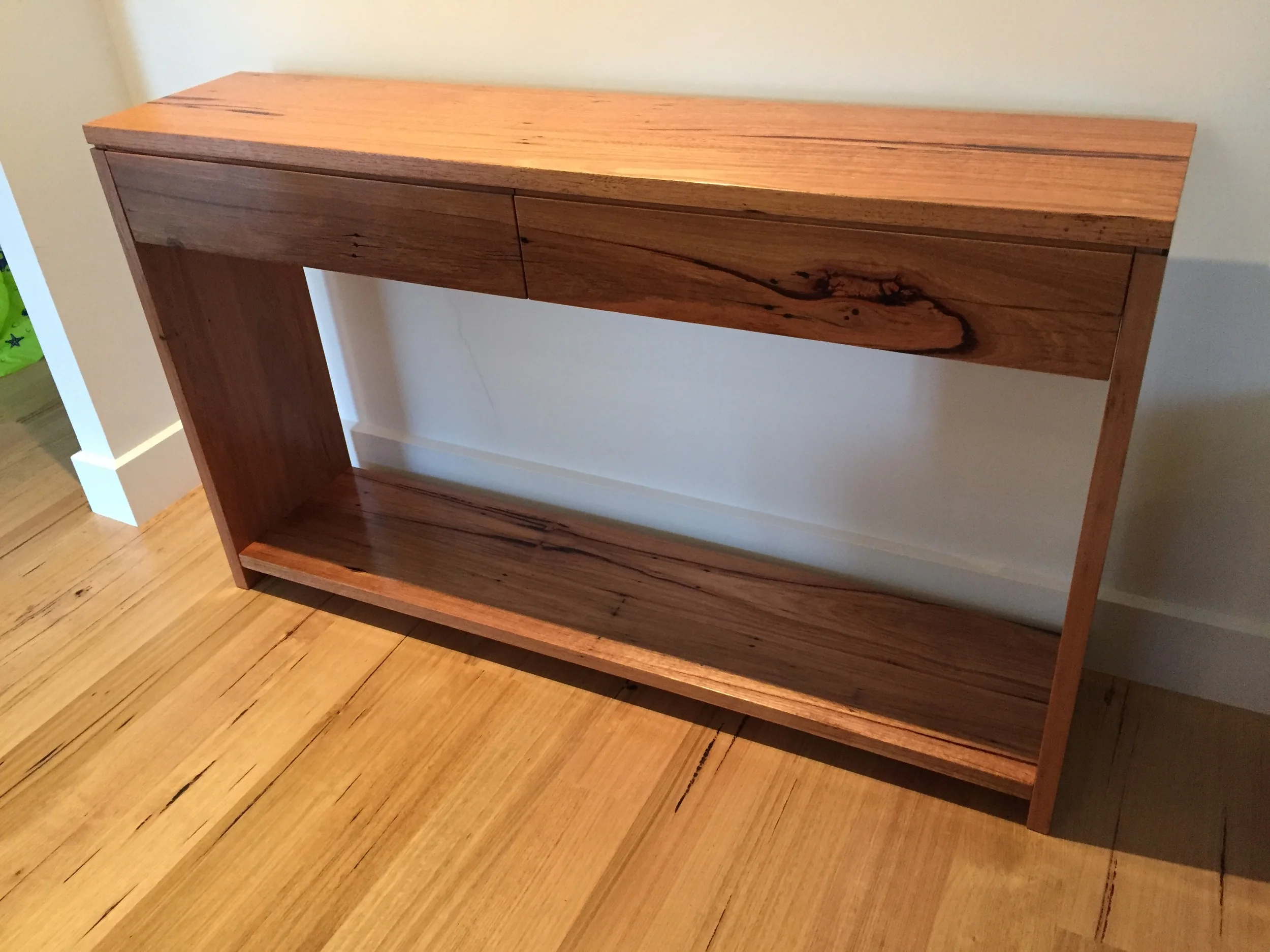 Recycled Blackbutt/Hardwood hall table