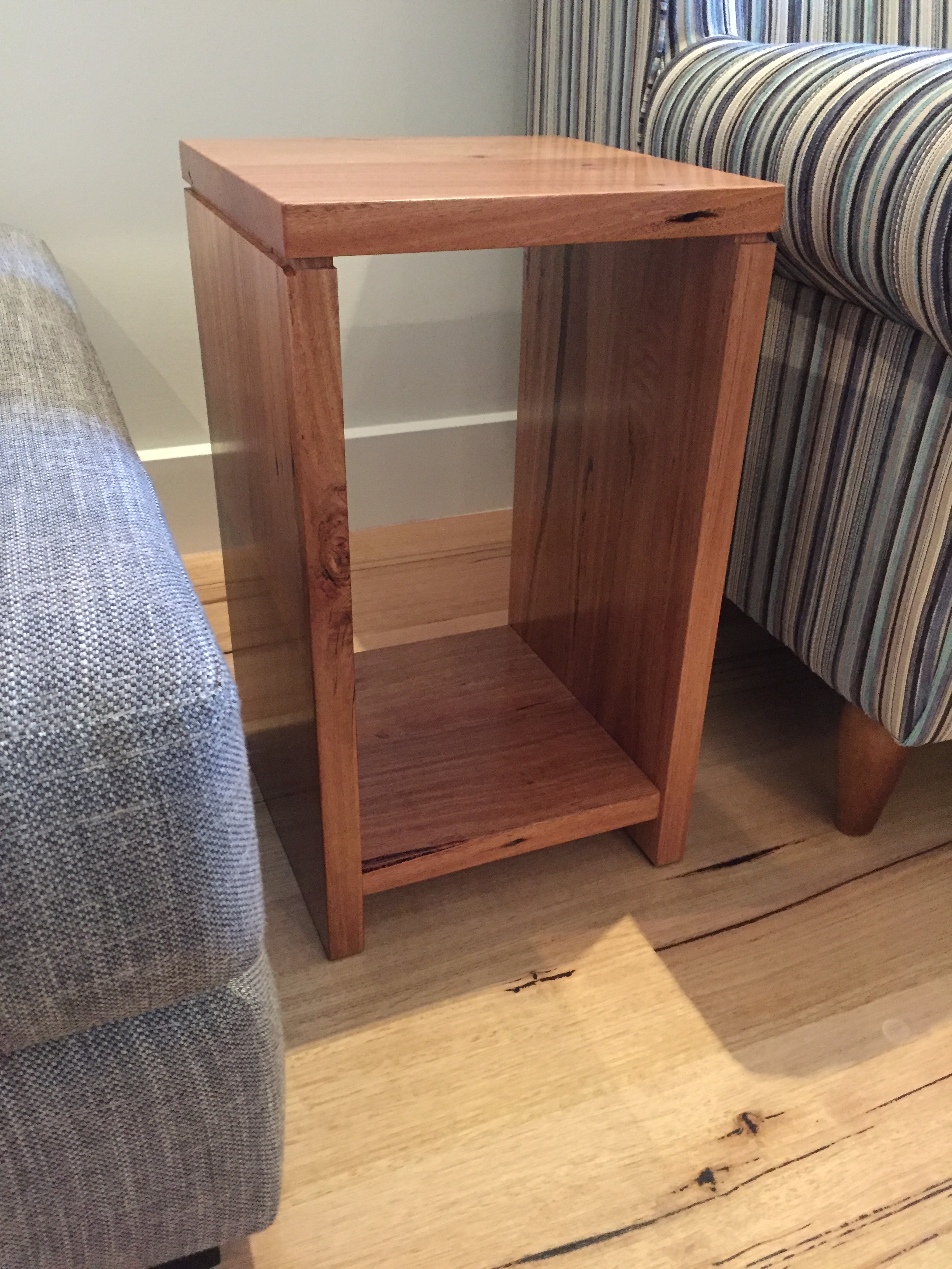 Recycled Blackbutt/Hardwood Lamp table