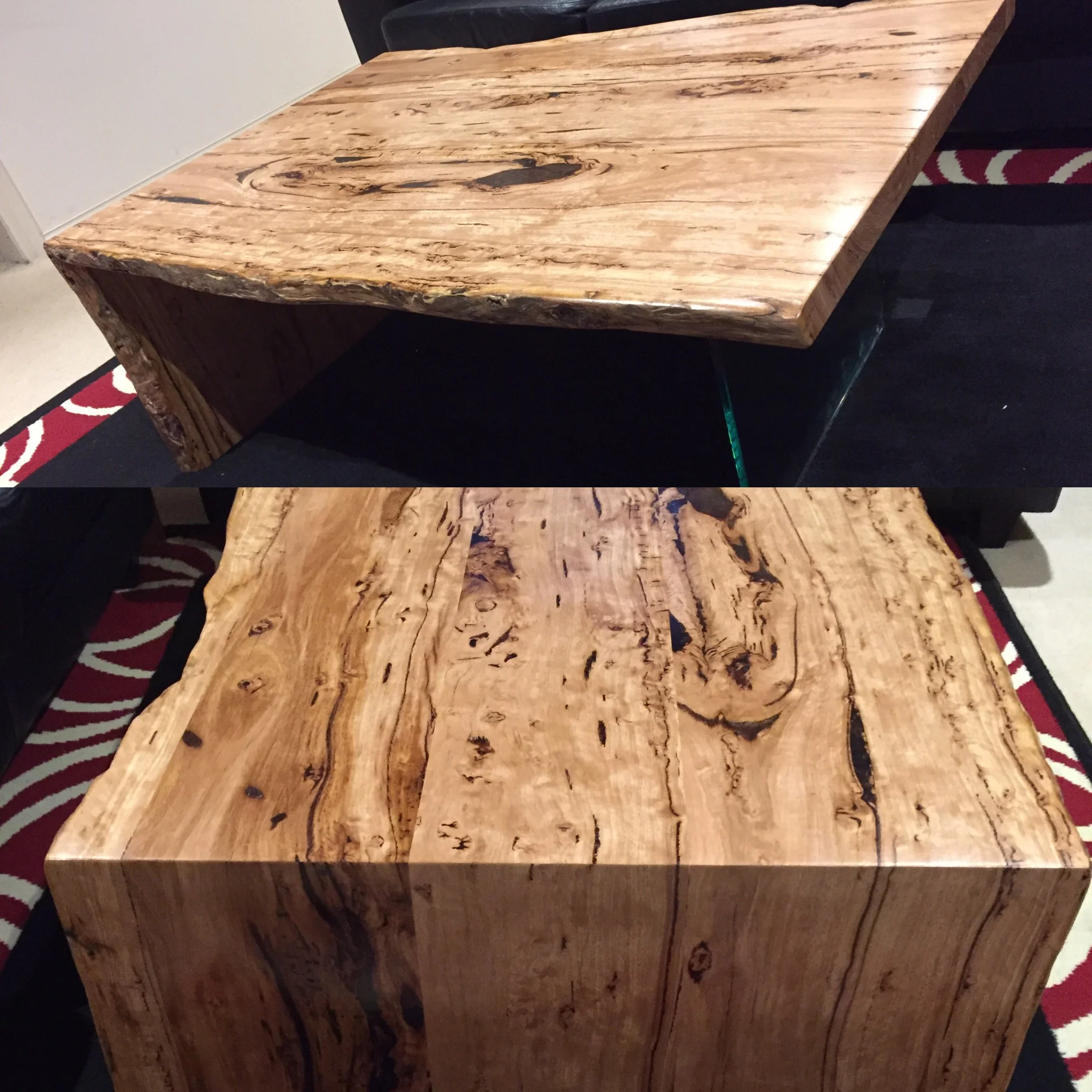 Bidrseye stringy bark coffee table