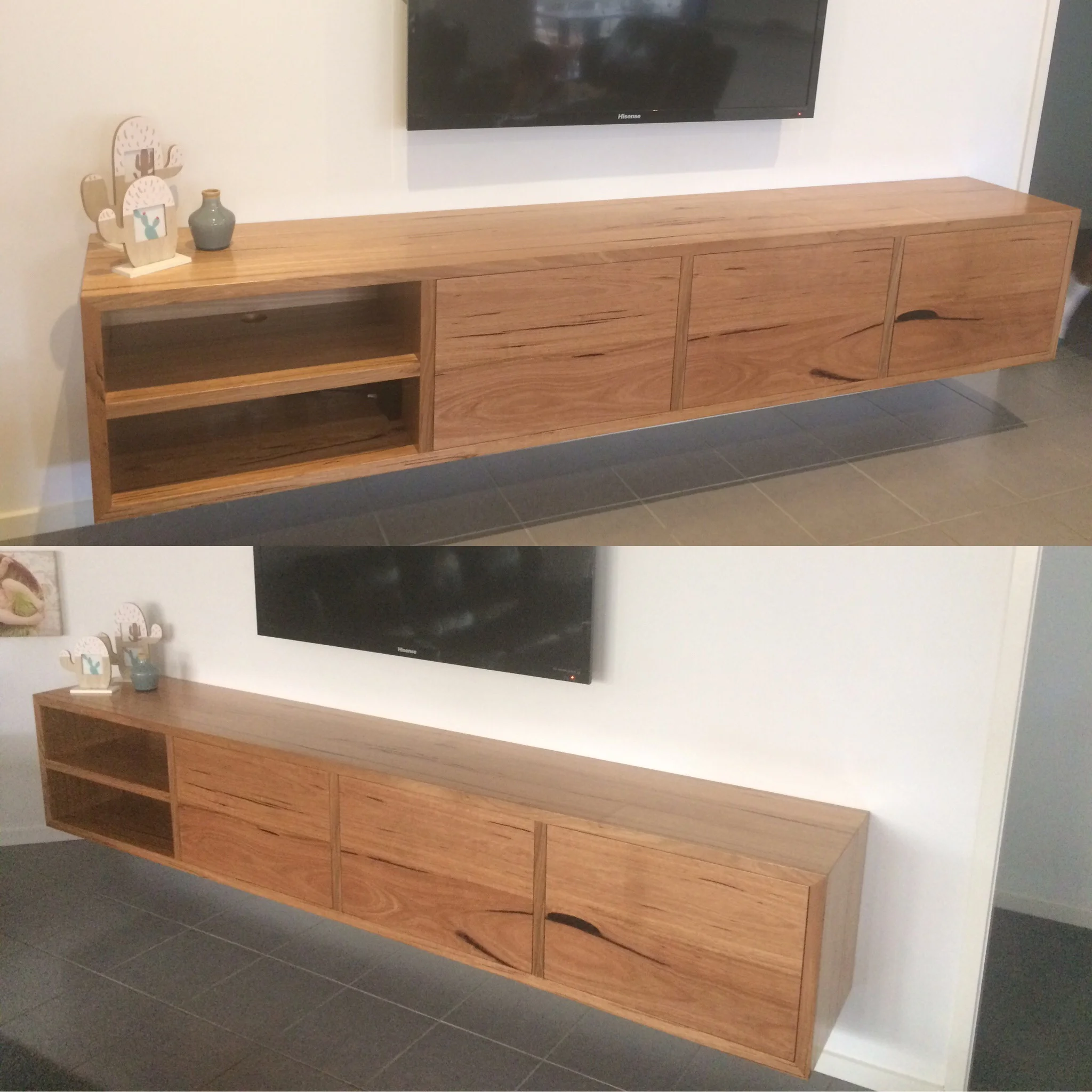Messmate floating TV unit