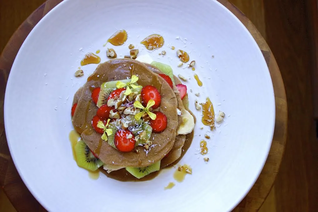 Raw Pancake Stack