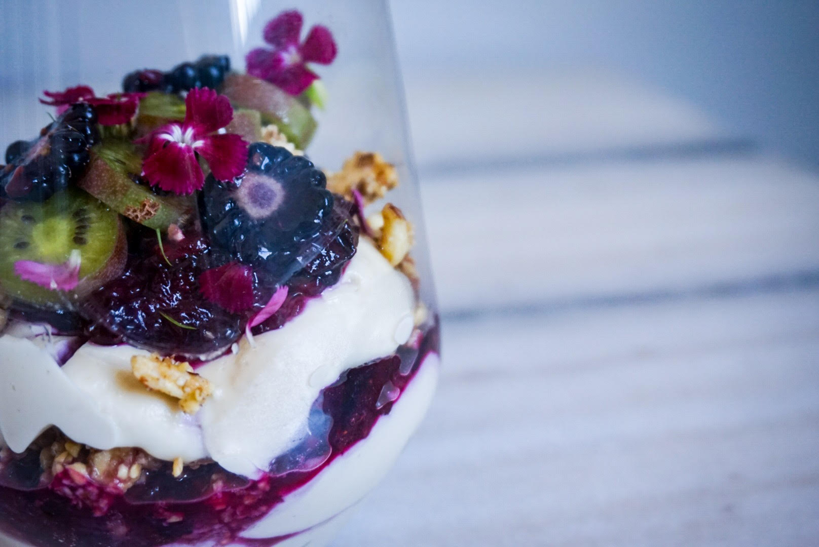 Raw Fermented Cashew Cream Parfait