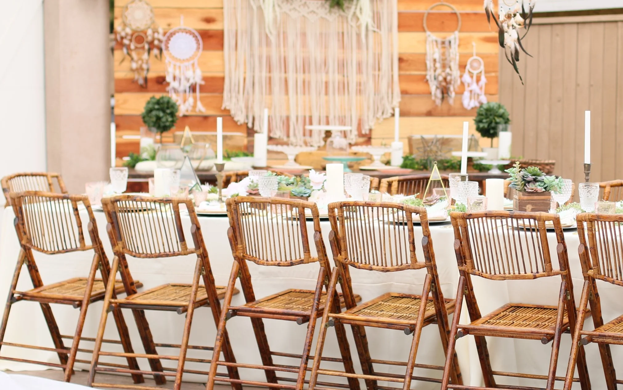 Bamboo Folding Chairs