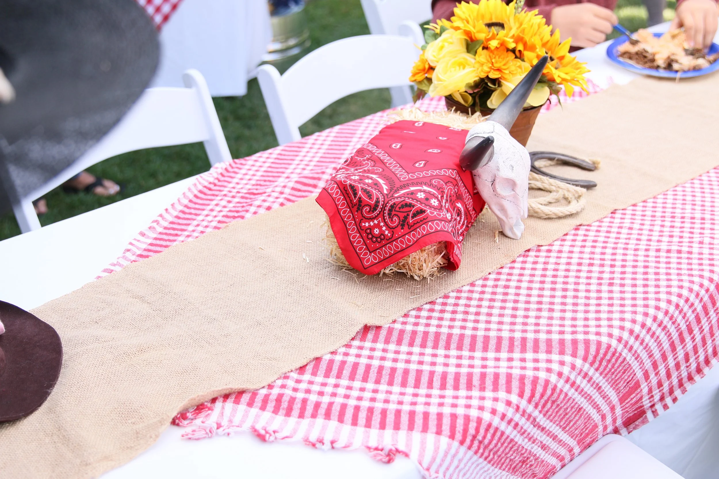 Gingham Table Overlays