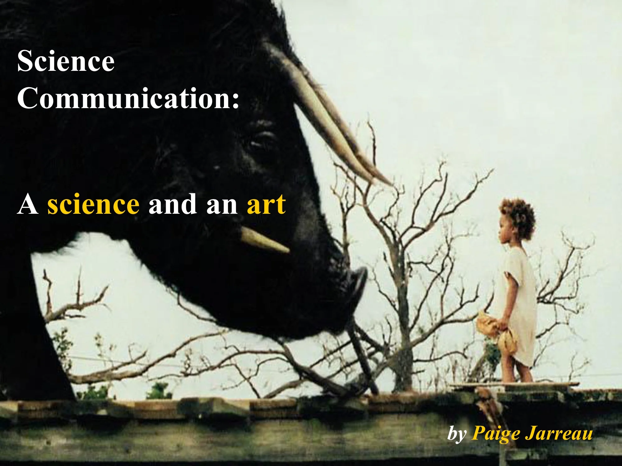 Image via Beasts of the Southern Wild. Slide presented at #SciCom15, Ireland