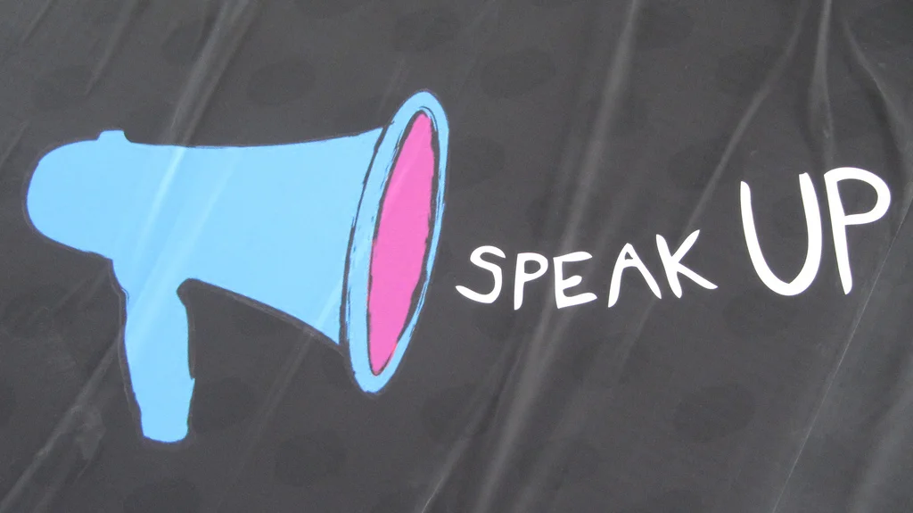 Women may be judged more harshly for "speaking up" than men are. Image: Howard Lake, Flickr.com