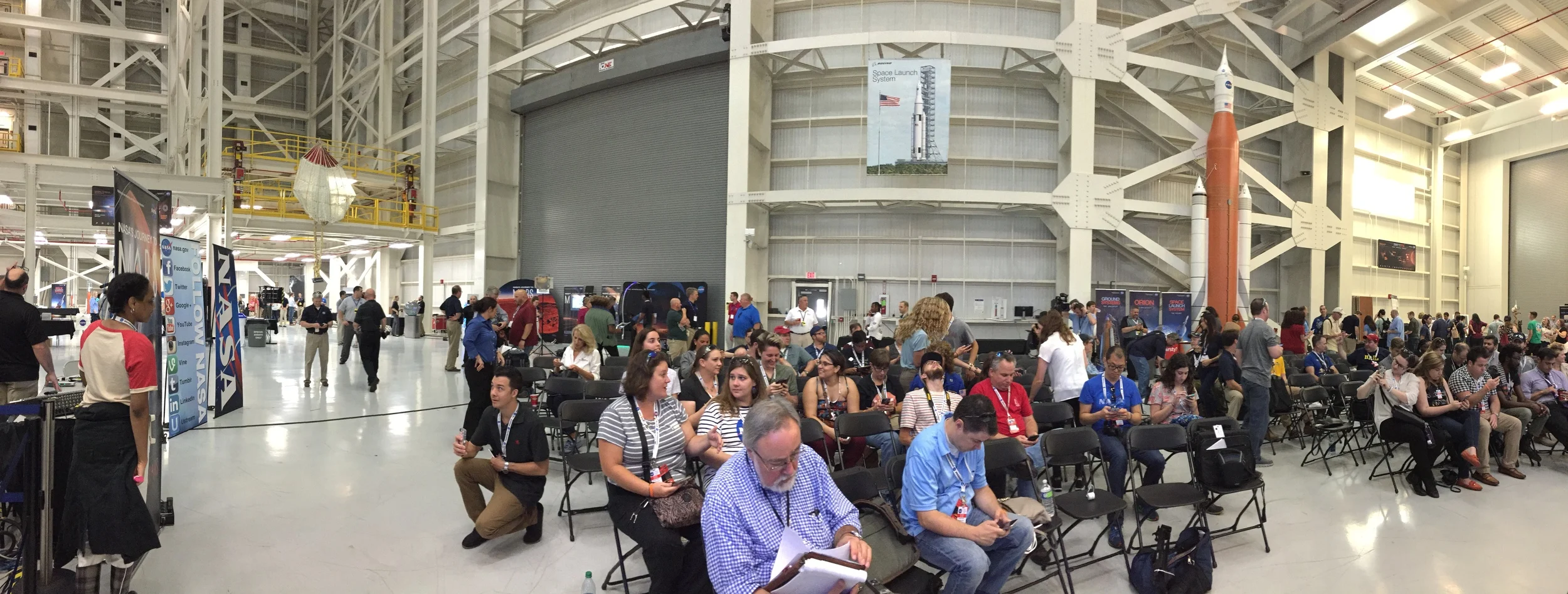 Inside NASA Michoud for NASA Mars Day.