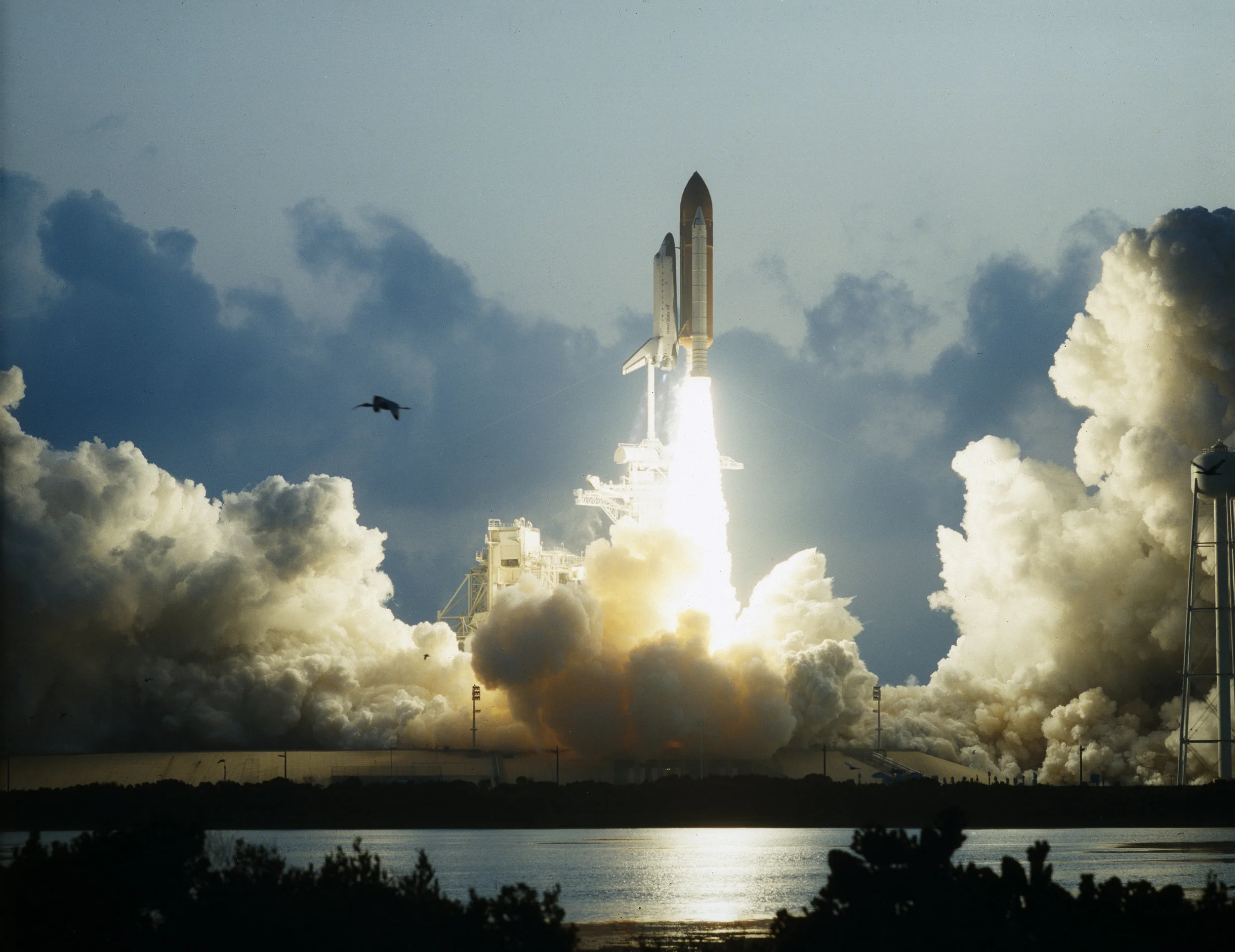 First Flight of Space Shuttle Endeavour Launches -- May 7, 1992. Credit: NASA.