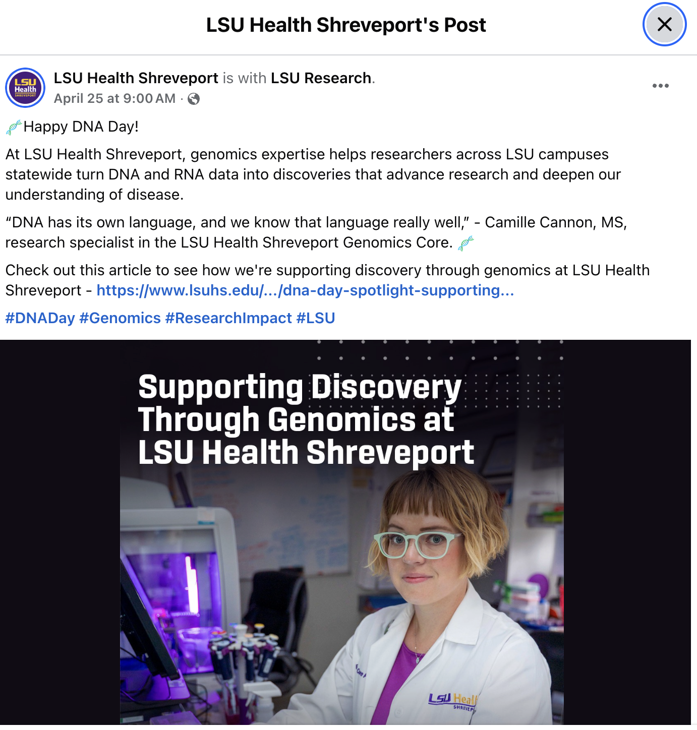 Complementary campus-focused story