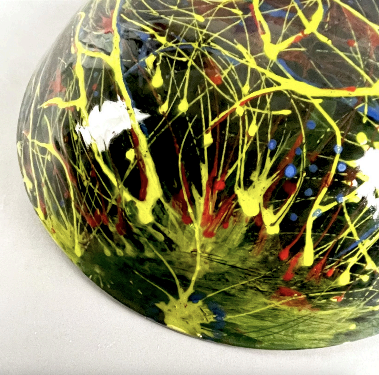 Colorful painted shield