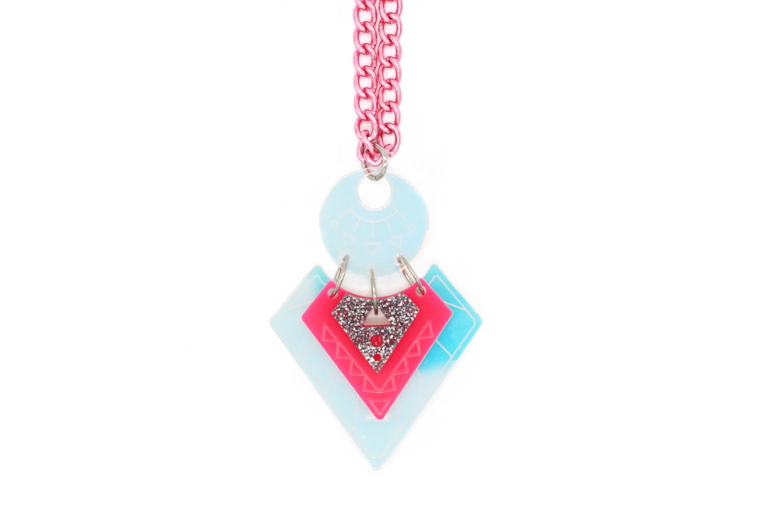Tigera Deisgns Necklace Iridescent Amulate Pink.jpg