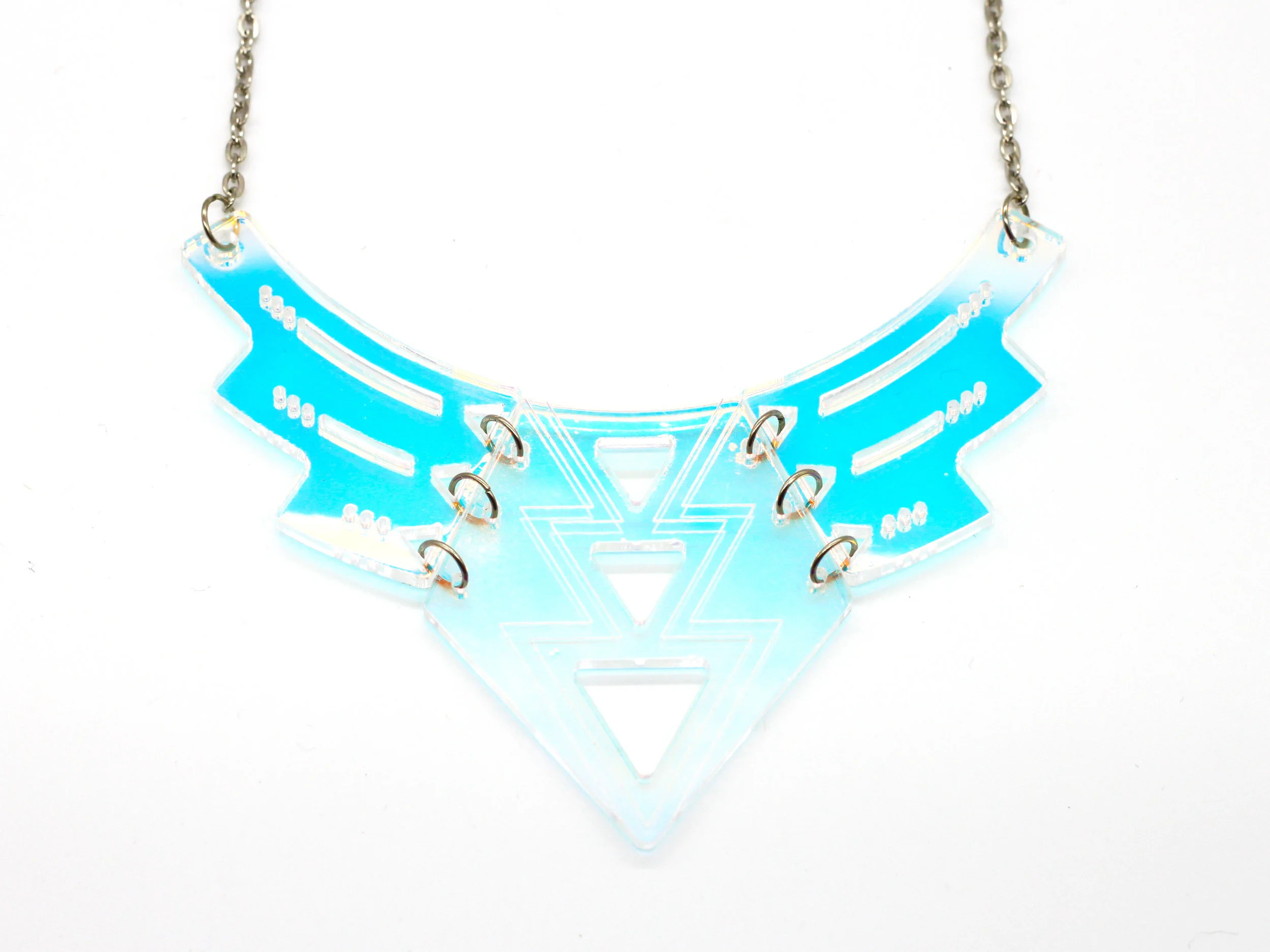 Tigera Designs Winged Triangles Necklace Iridescent 01.jpg