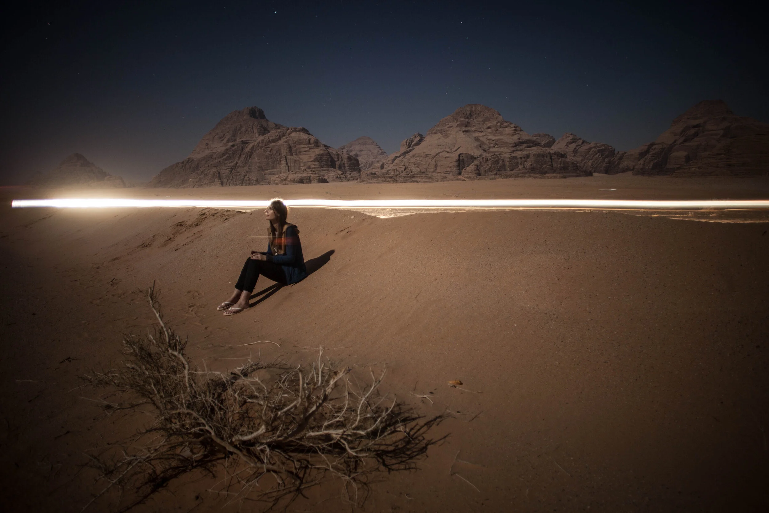 WADI RUM AT NIGHT — JORDAN