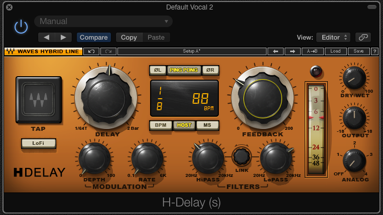 Waves H-Delay is a great plug-in choice