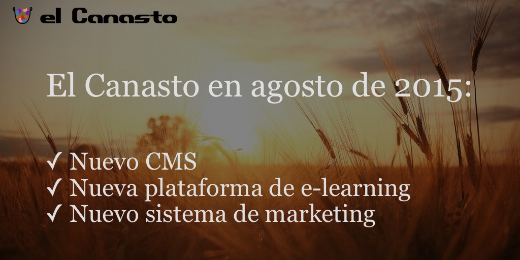 El Canasto en agosto de 2015