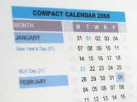Calendario compacto