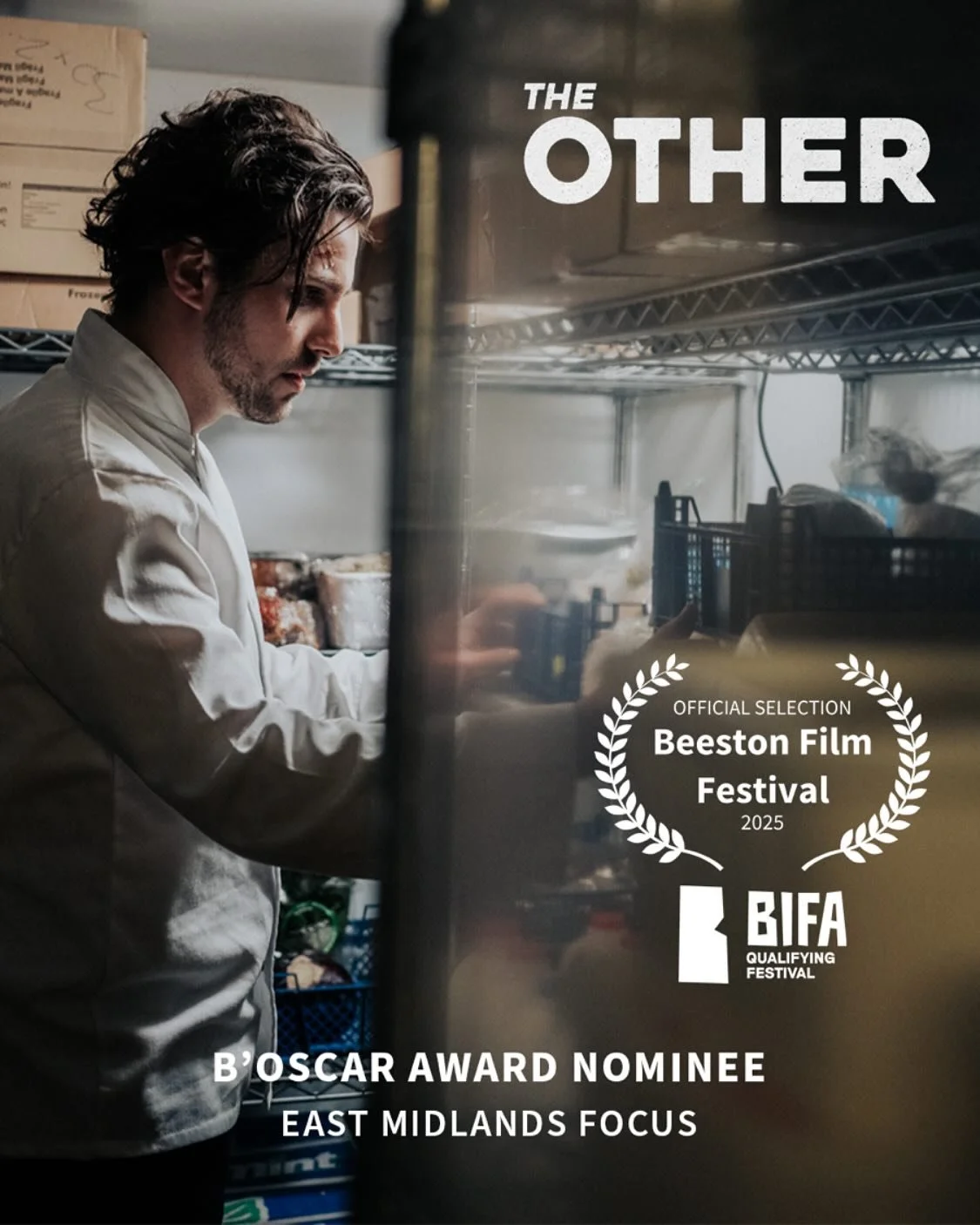 The Other has been selected for this year&rsquo;s @beestonfilmfestival! The film will screen in the East Midlands Focus programme and has also received a B&rsquo;Oscar Award nomination in the category!

Grateful to the Beeston Film Festival team for 