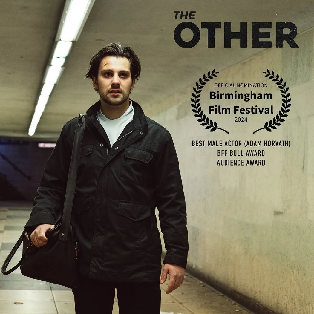 The Other has been selected for @bhamfilmfest with a Best Male Actor nomination for @adamhvth! The film will screen in Block L on Sunday 10th November 6pm. As part of the festival we are also in contention for the BFF Bull Award and Audience Award. 
