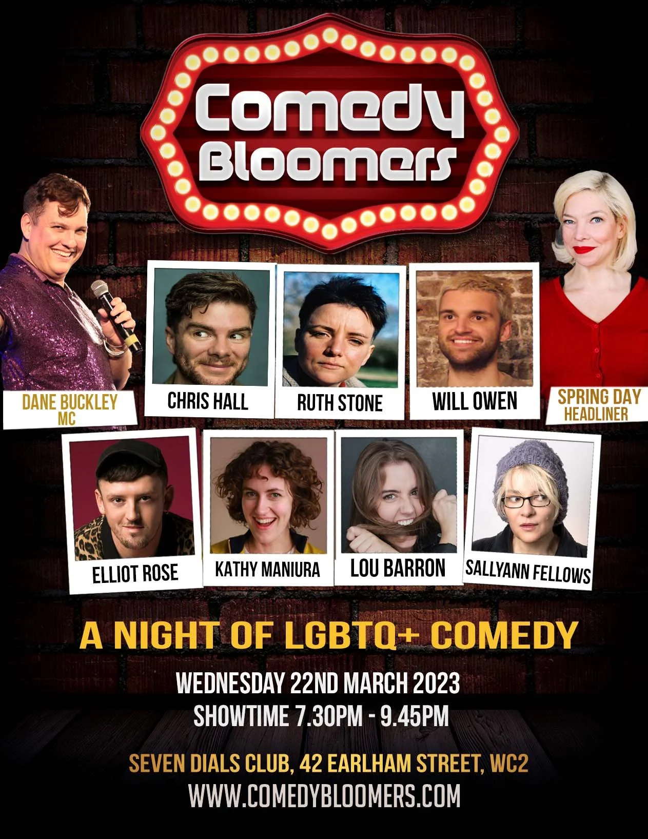 Comedy Bloomers - A Night of LGBTQ+ Comedy March 2023