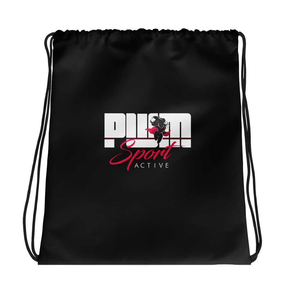 PWM Draw String Rucksack Black