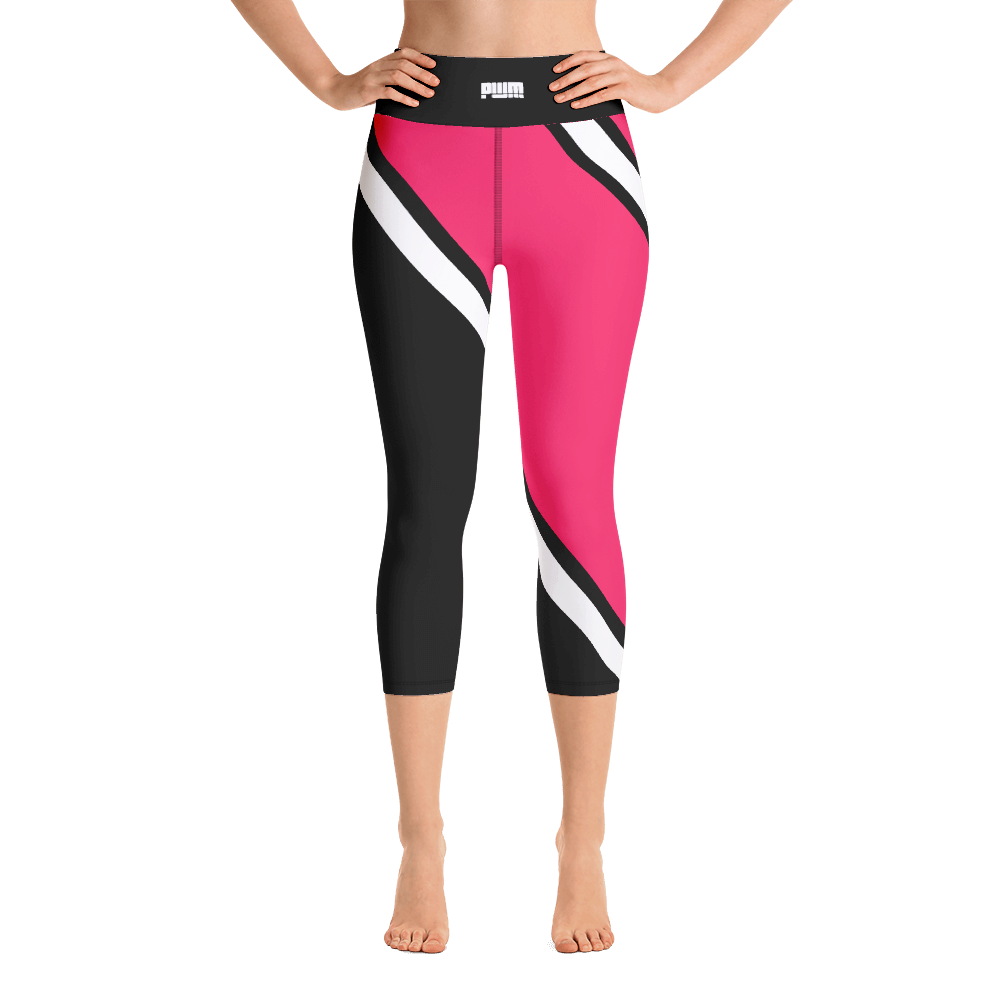 3/4 Olympic Pink and White Leggings