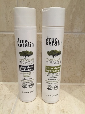 The True Keratin Shampoo & Conditioner that helps to prolong the treatment.