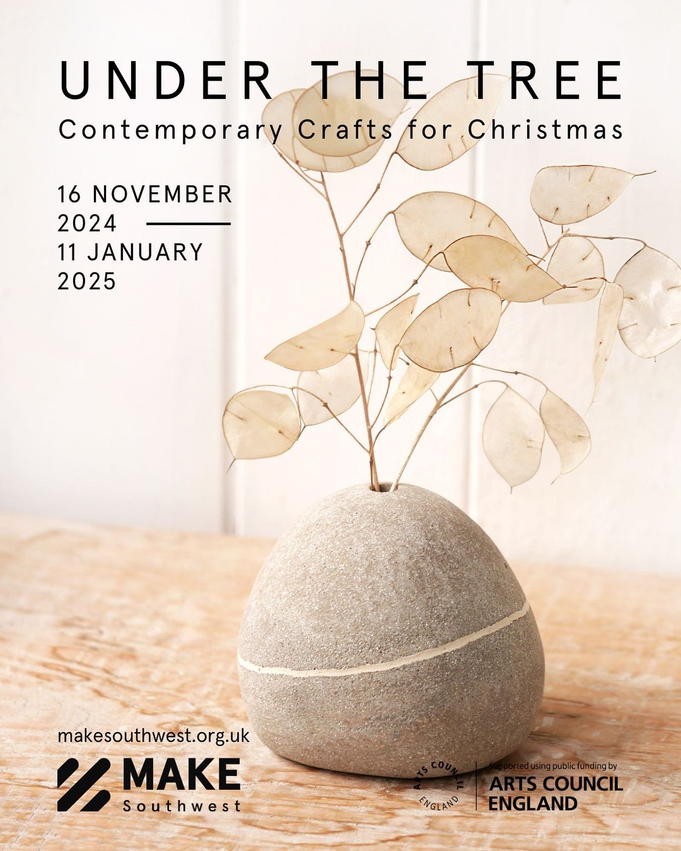 The &lsquo; Under the Tree&rsquo; exhibition at @makesouthwest in Bovey Tracey, Devon opened this weekend and I&rsquo;m delighted to have some eggshell bowls, pebble vases and porcelain eggshell jewellery included. 

I always enjoyed visiting the gal