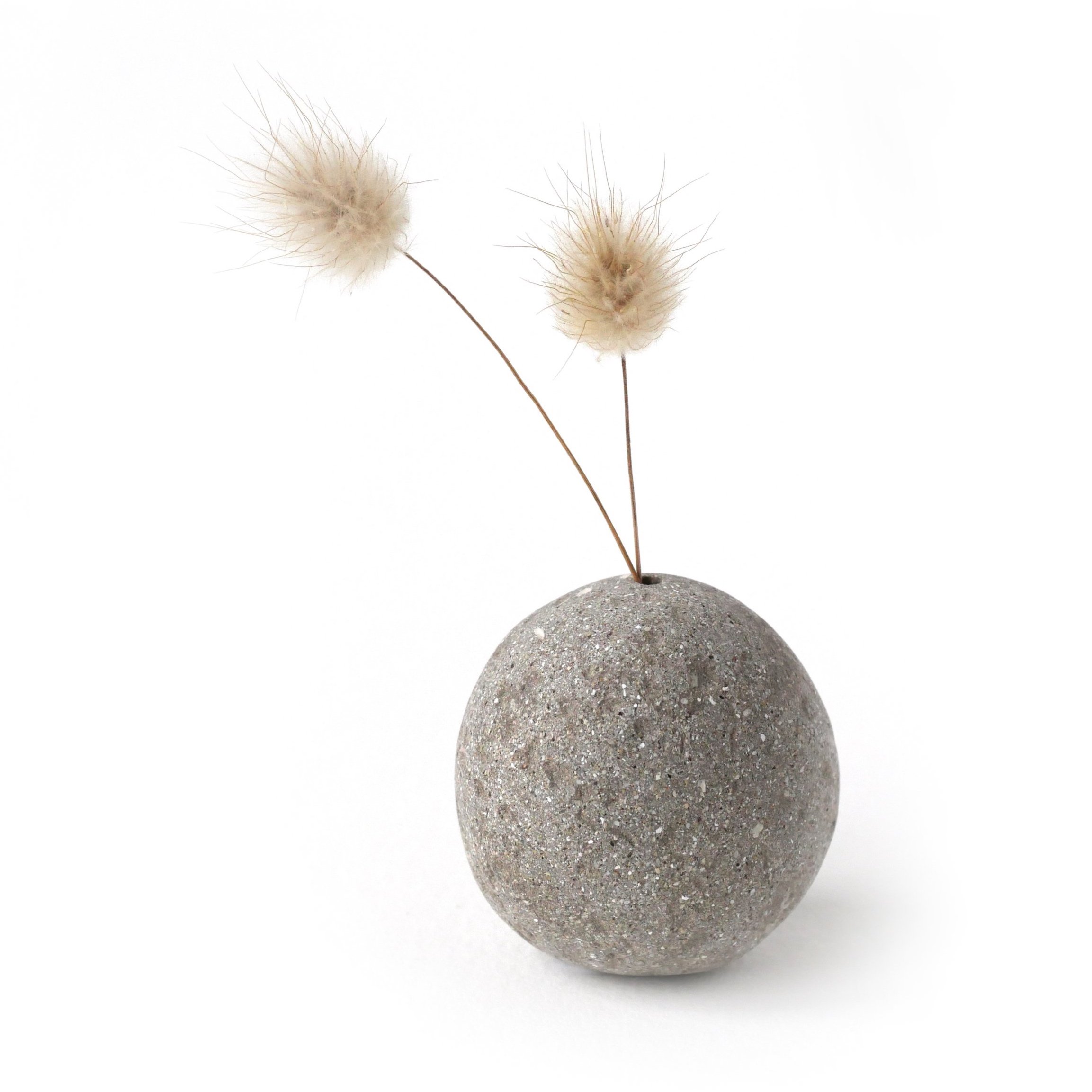 Grey Textured Miniature Pebble Vase