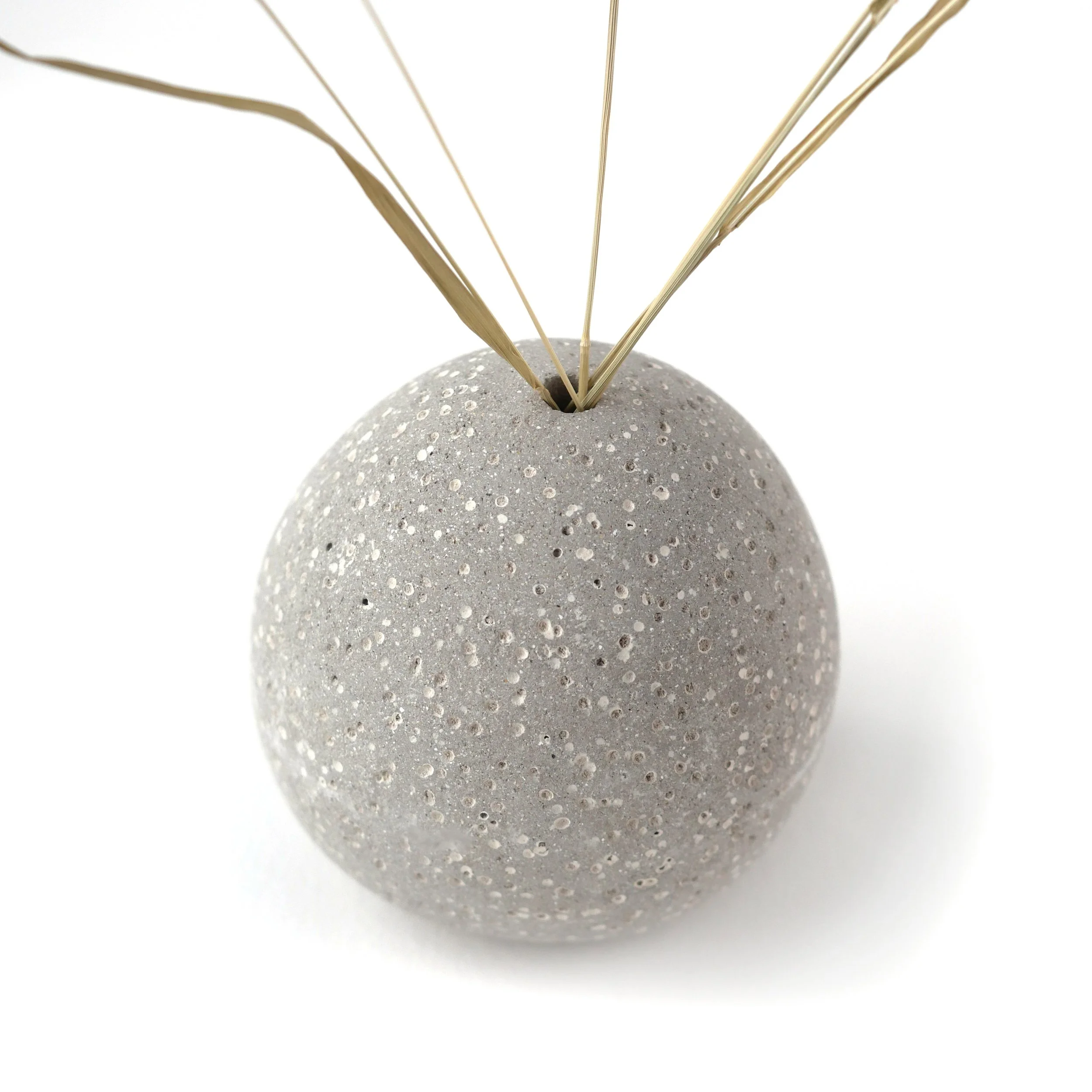 Grey Speckled Pebble Vase