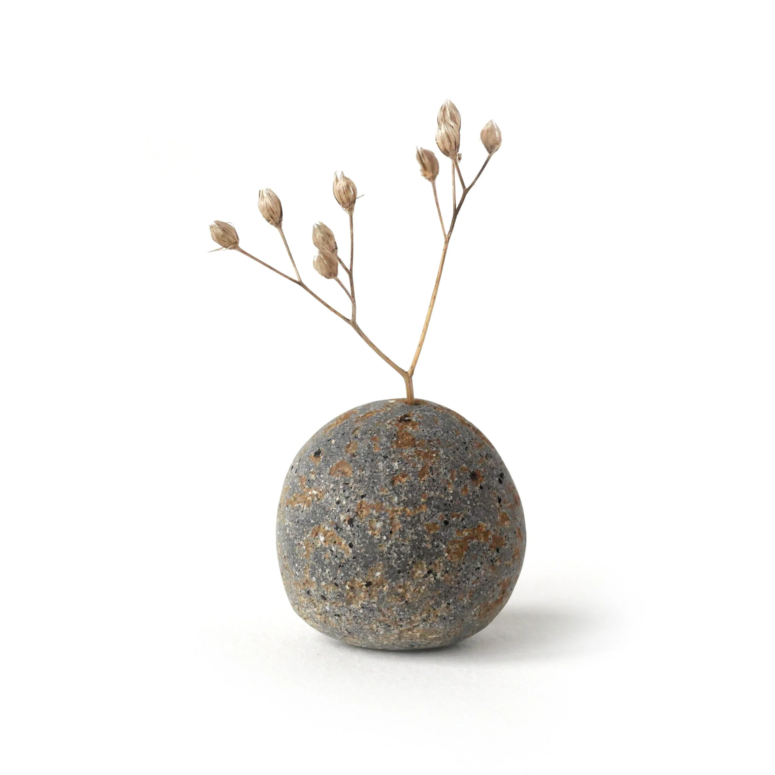Reduction Fired Miniature Pebble Vase
