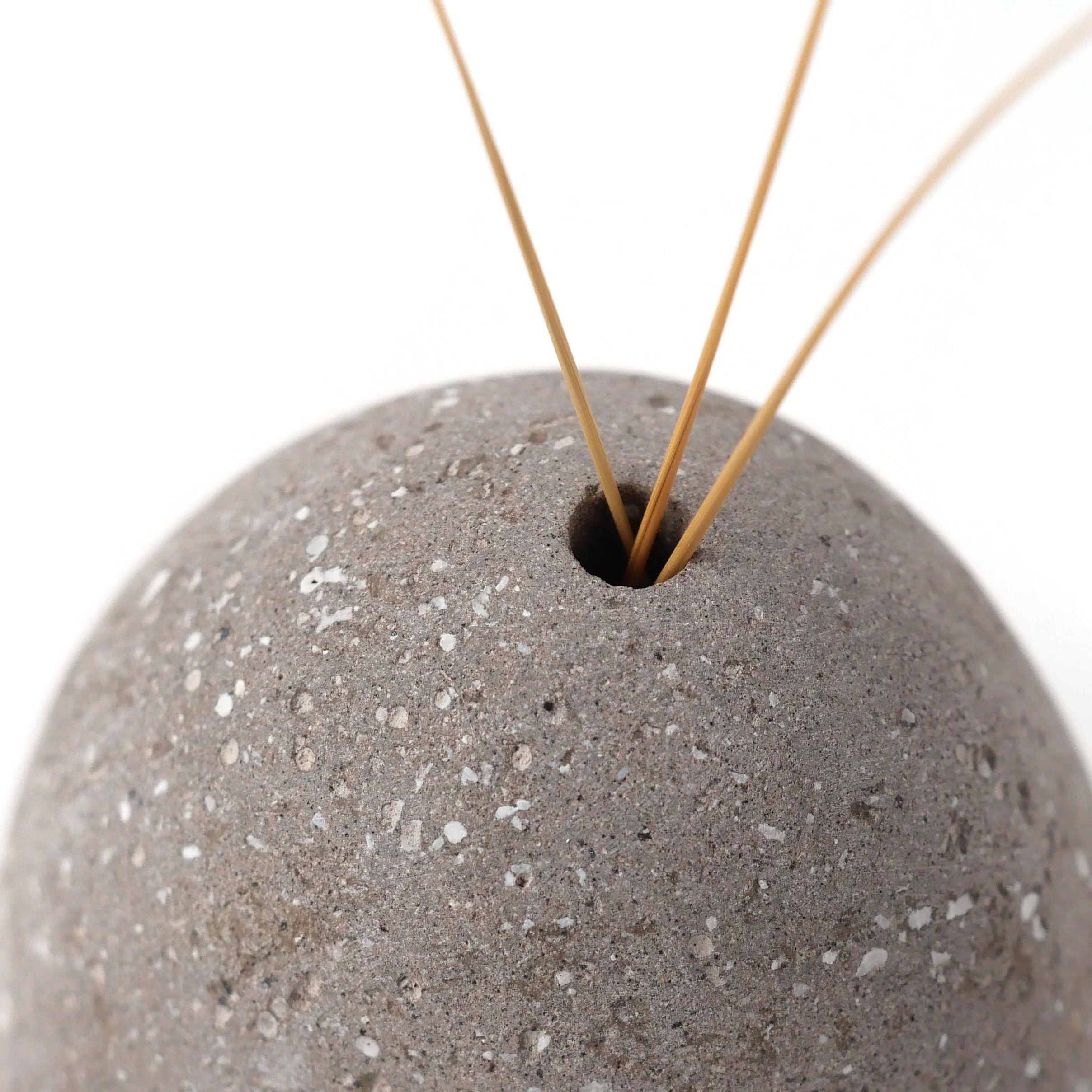 Grey Brown Specked Pebble Vase