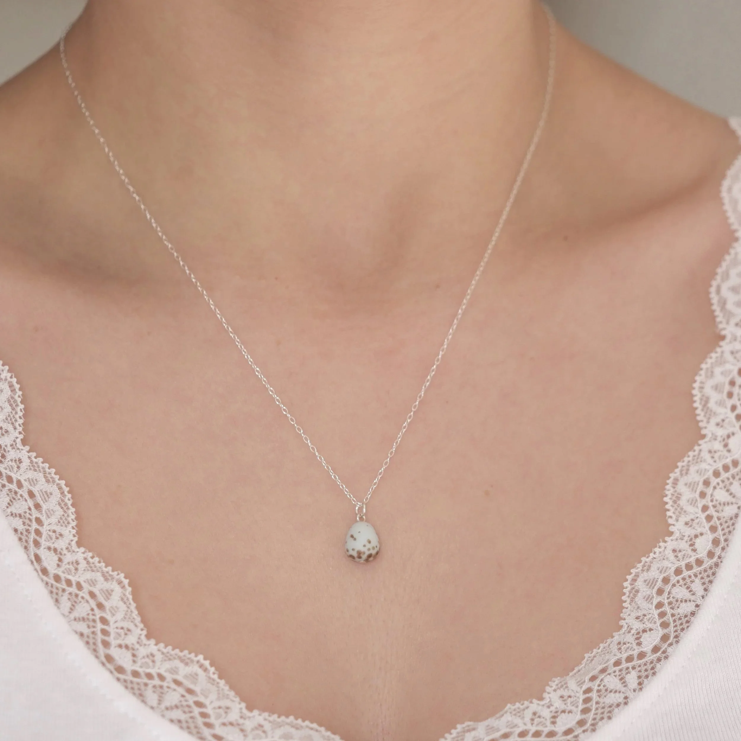 Mini Bullfinch Necklace - Sterling Silver