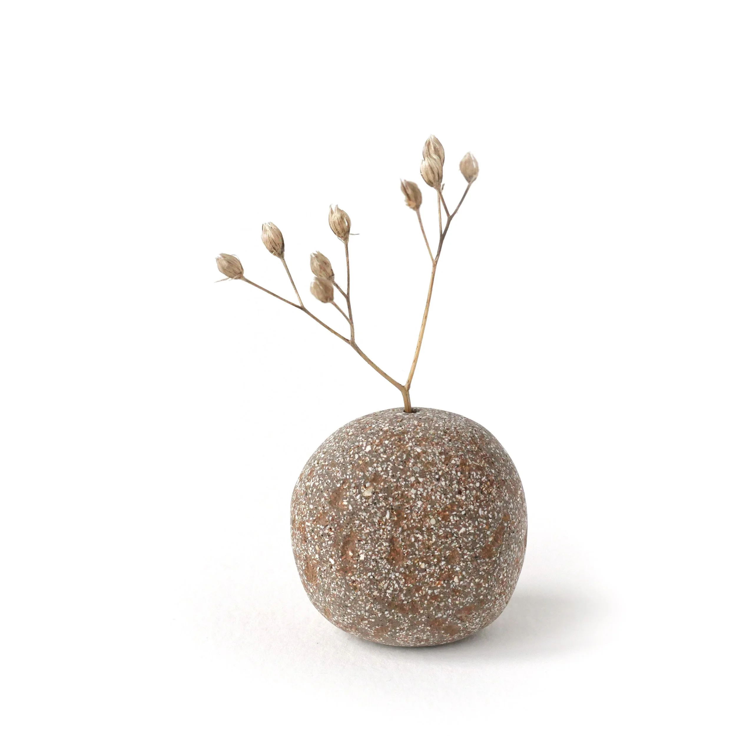 Rust Miniature Pebble Vase