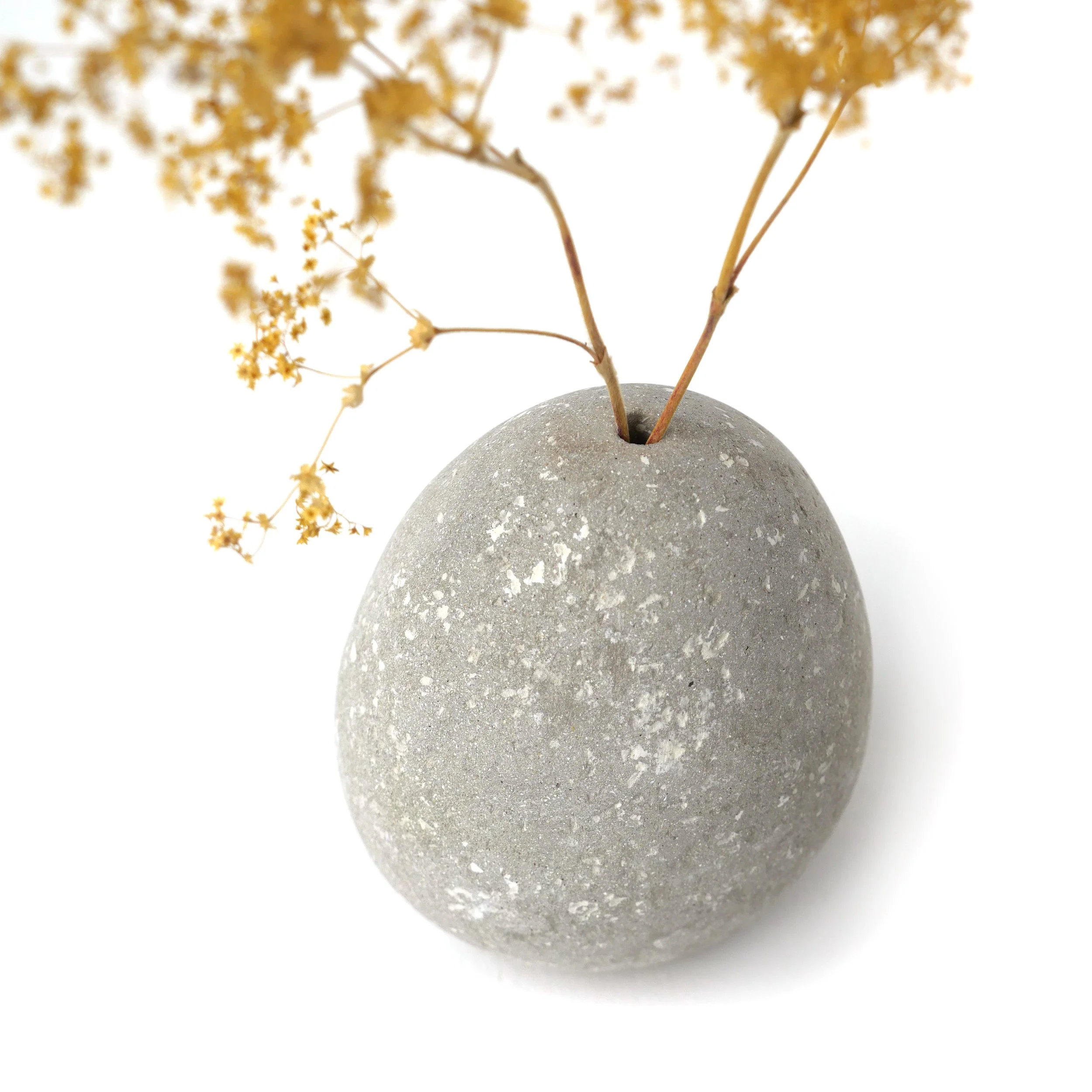 Grey Textured Pebble Vase