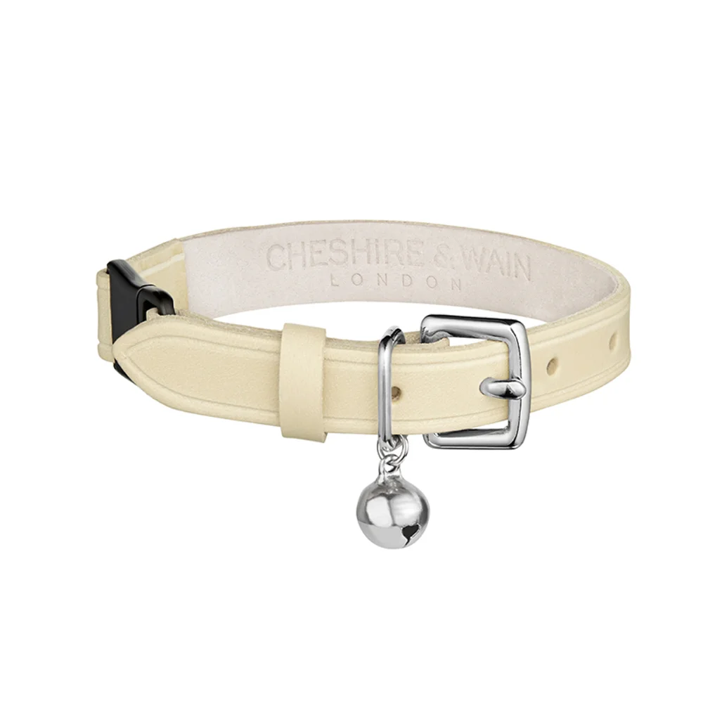 Designer Luxury Cat Collar Cheshire and Wain Cream.jpg