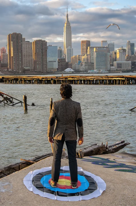 Soft Target: Empire State from Greenpoint, Brooklyn, New York, 2014, UV Inkjet Print, photograph taken by Christine Navin