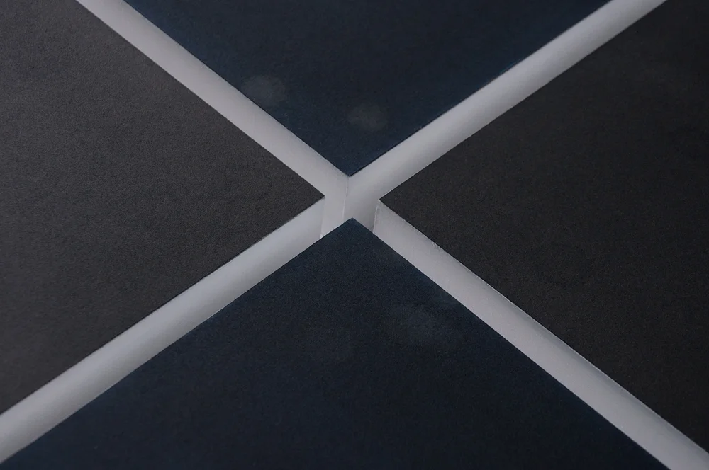   Tears II - 2 x 2 Square Detail: 4 Midnight Blue and Black Squares,&nbsp;Ashk Series,&nbsp; 2016,&nbsp;&nbsp;Artist's tears on inked paper on board,&nbsp;20 x 20 cm each 