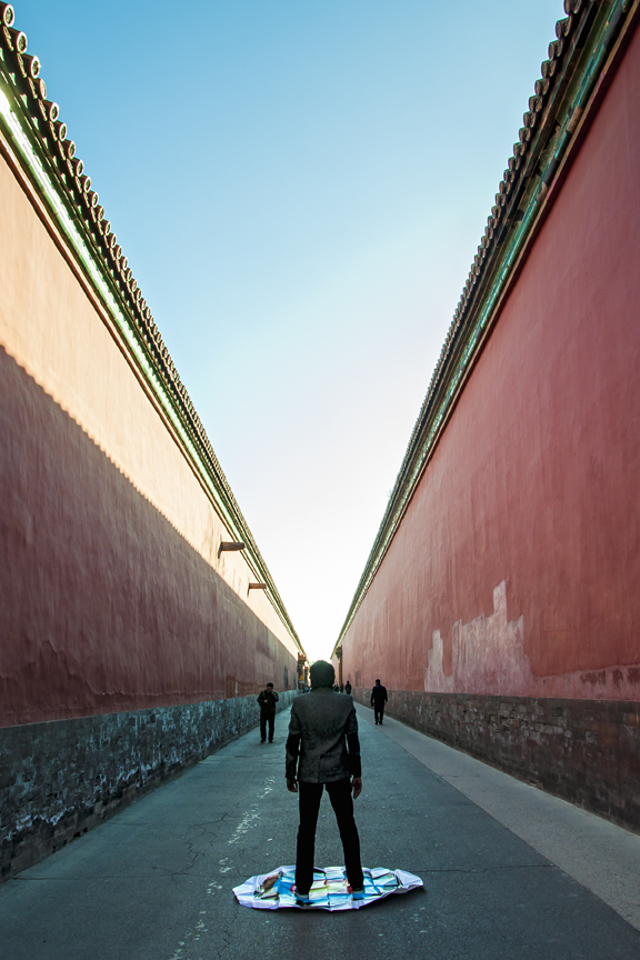 Soft Target: Forbidden City, Beijing, 2014, UV Inkjet Print, Photograph taken by Zhan Qian