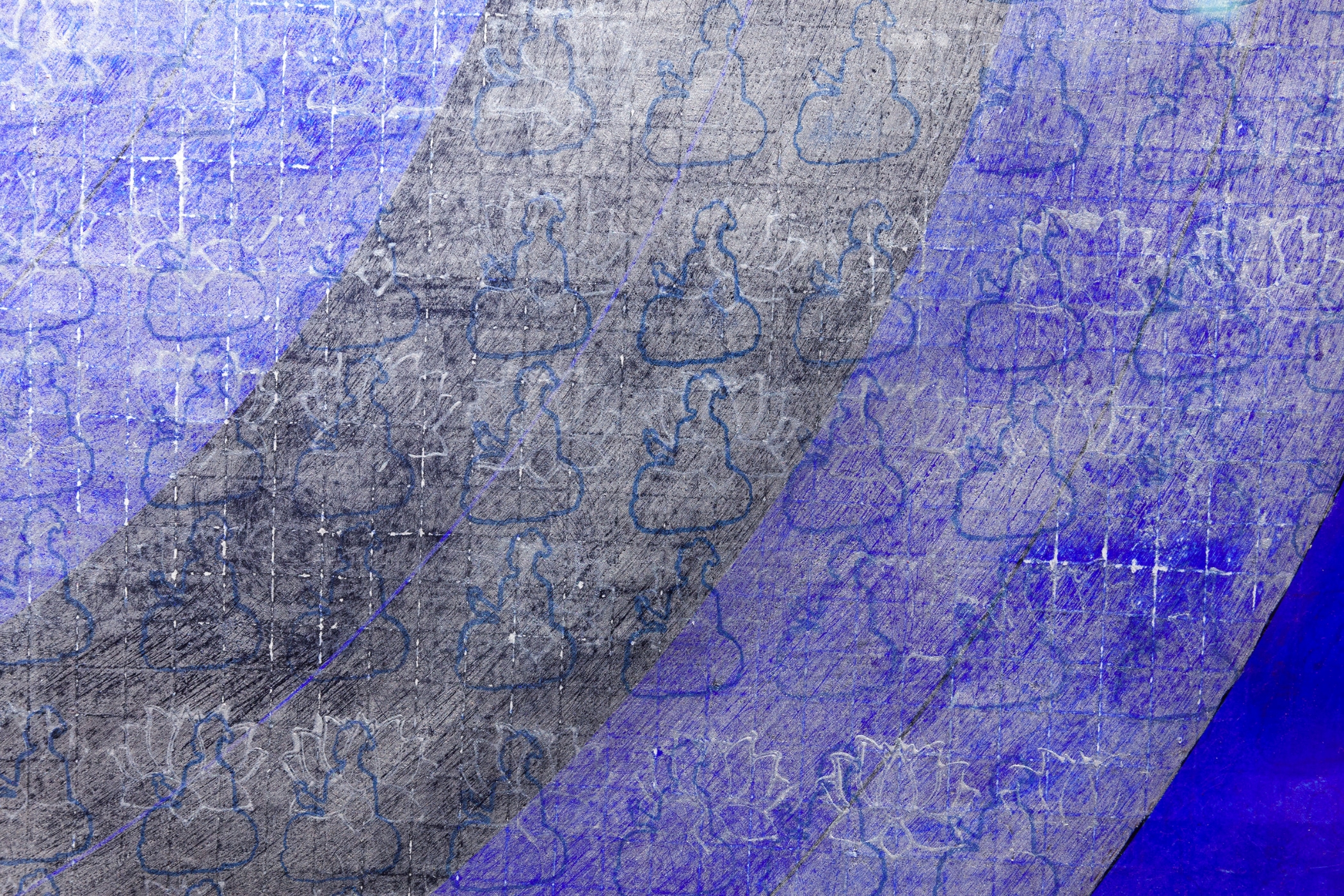 A Balancing Act of Celestial Proportions (Blue/Moon), Detail I