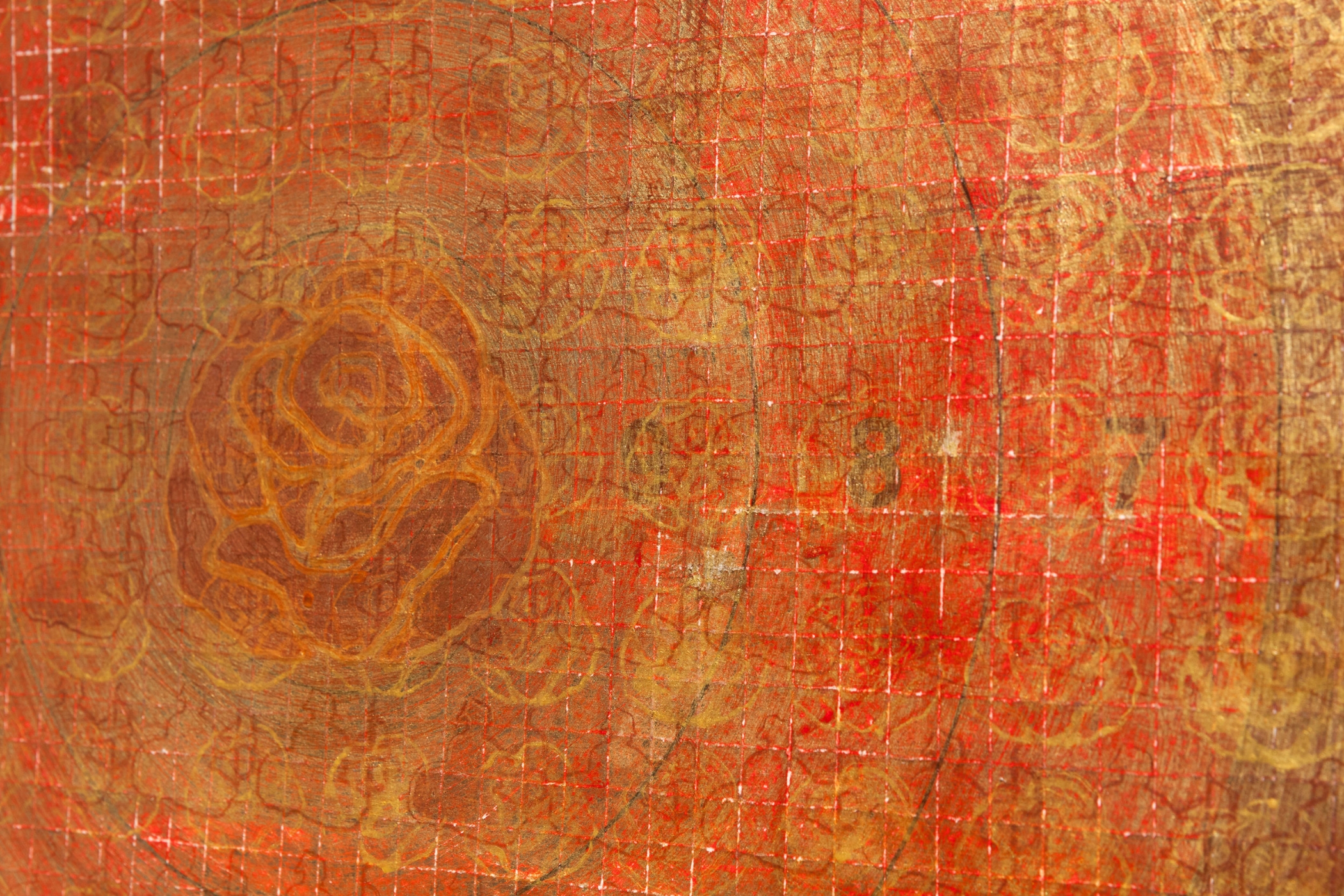 A Balancing Act of Celestial Proportions (Red/Sun), Detail I