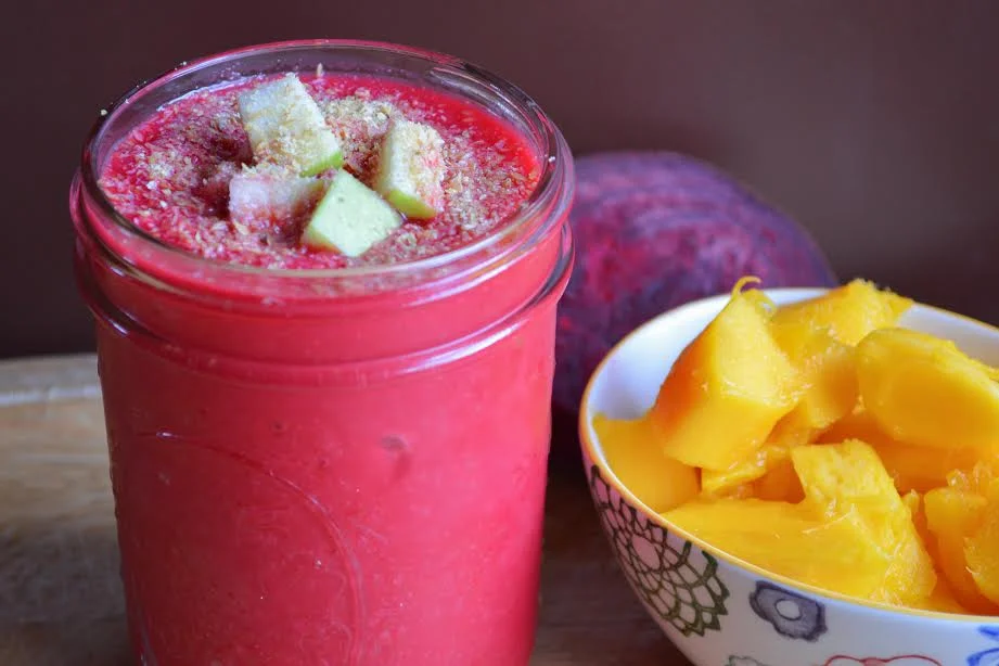 DIY Masque + Smoothie: Mango Beet for Anti-Aging and Hydration